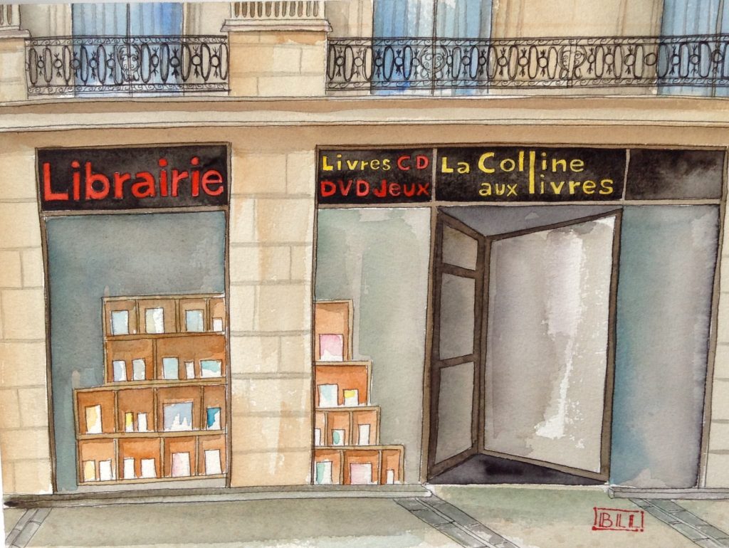 librairie La colline aux livres illustration